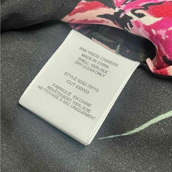 Joie Floral Black and Pink Women's Top - Picture 5 of 6